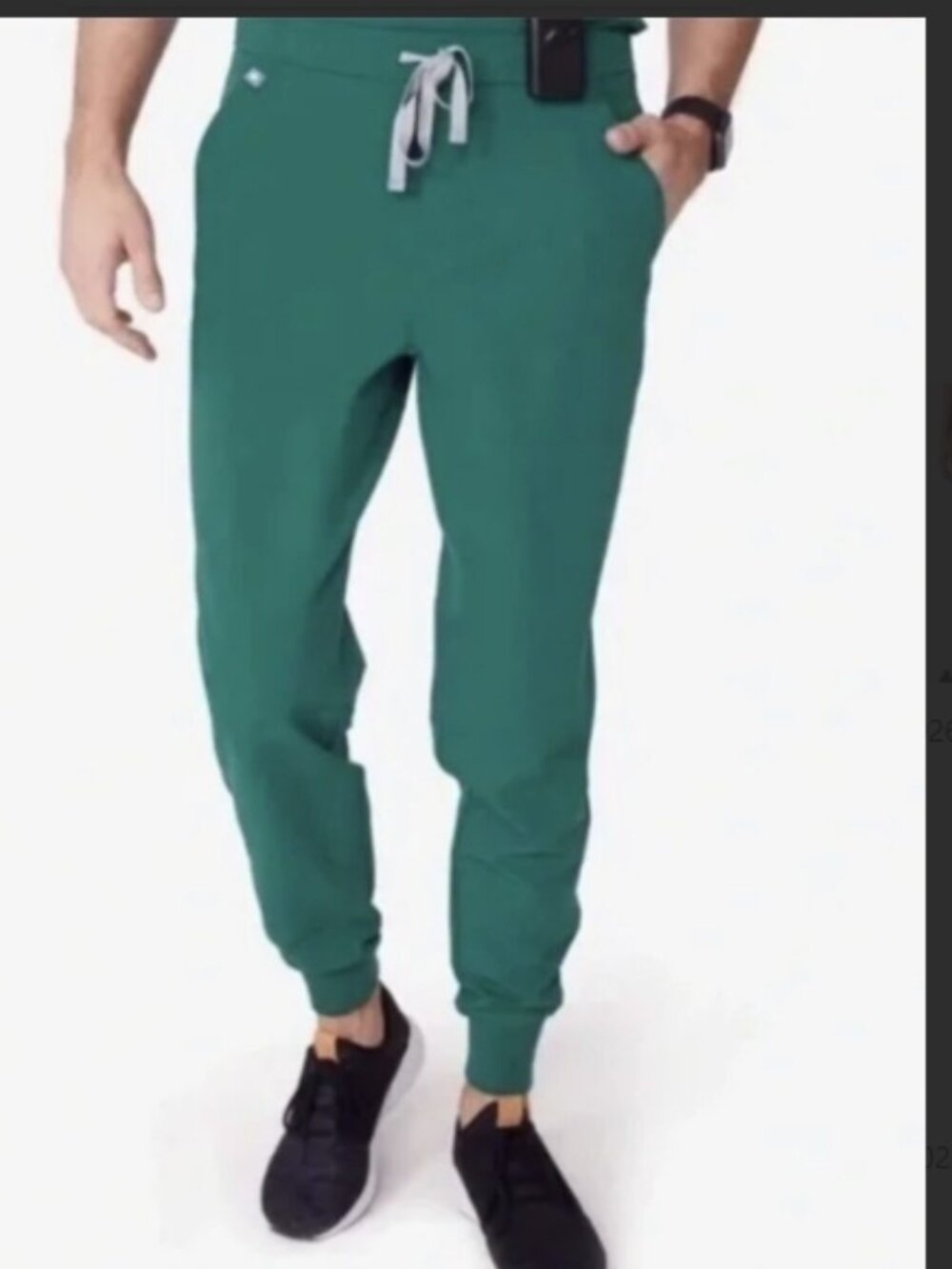 Figs - Mens Tansen Scrub Pant Jogger Hunter Green size medium tall